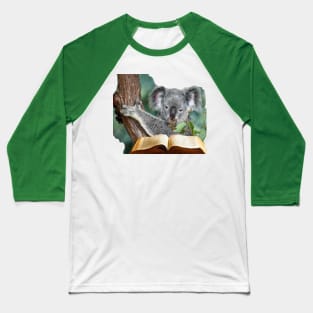 KOALA READING THE BIBLE Baseball T-Shirt